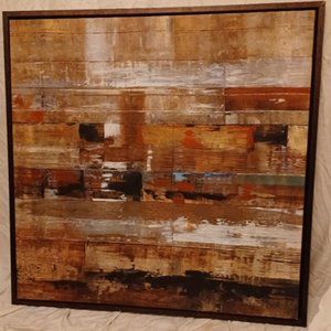 abstract reclaimed wood picture